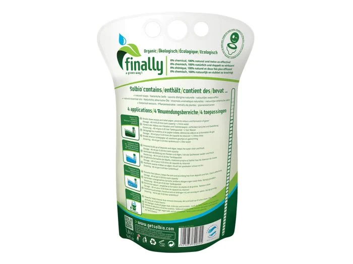 Solbio 1,6L Natuurlijke Toiletvloeistof voor Camper & Caravan - Afbeelding 2